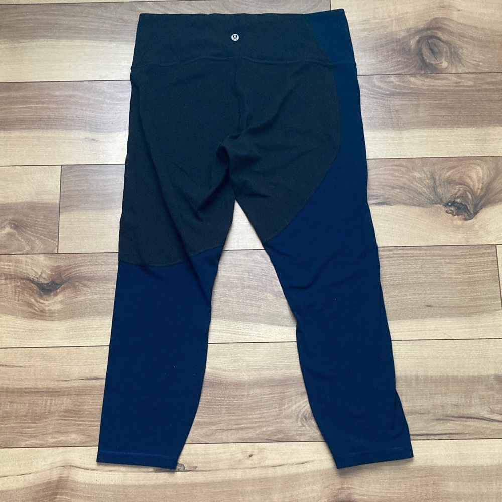 Lululemon Nulu Color Block High Rise Crop - Picture 6 of 11